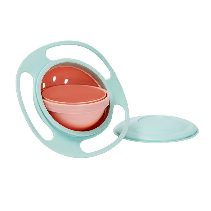 No-Spill 360 Rotation Gyro Bowl