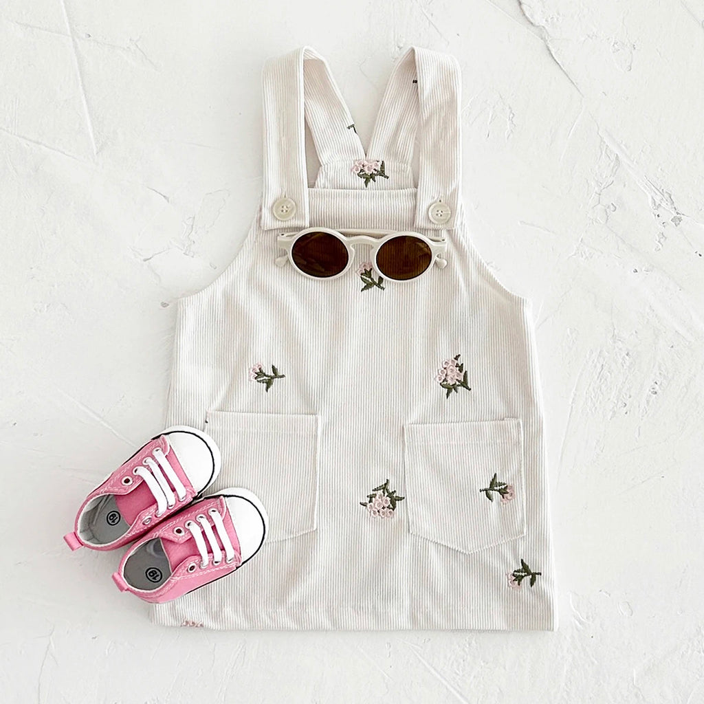 Cotswold Floral Corduroy Pinafore